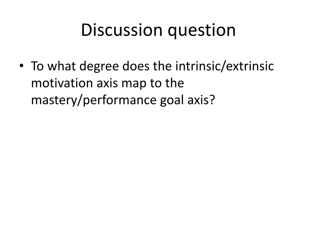 discussion question