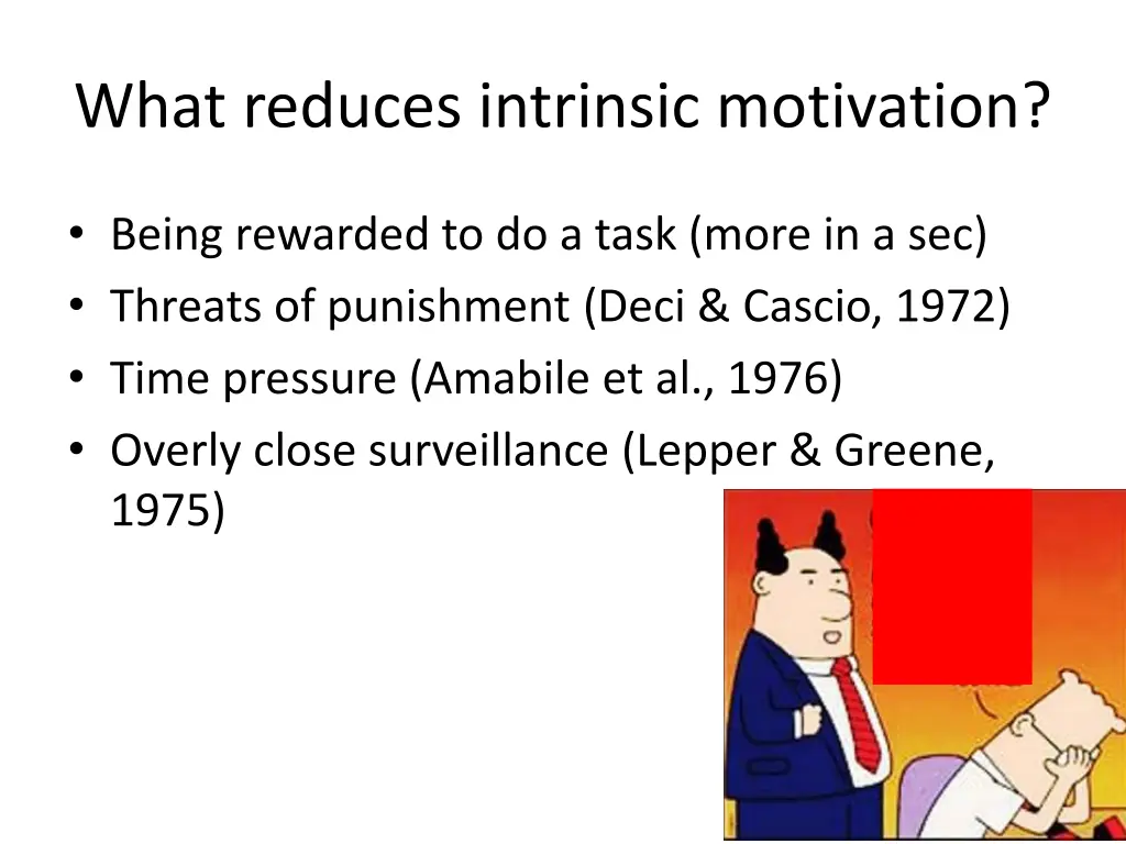 what reduces intrinsic motivation 2