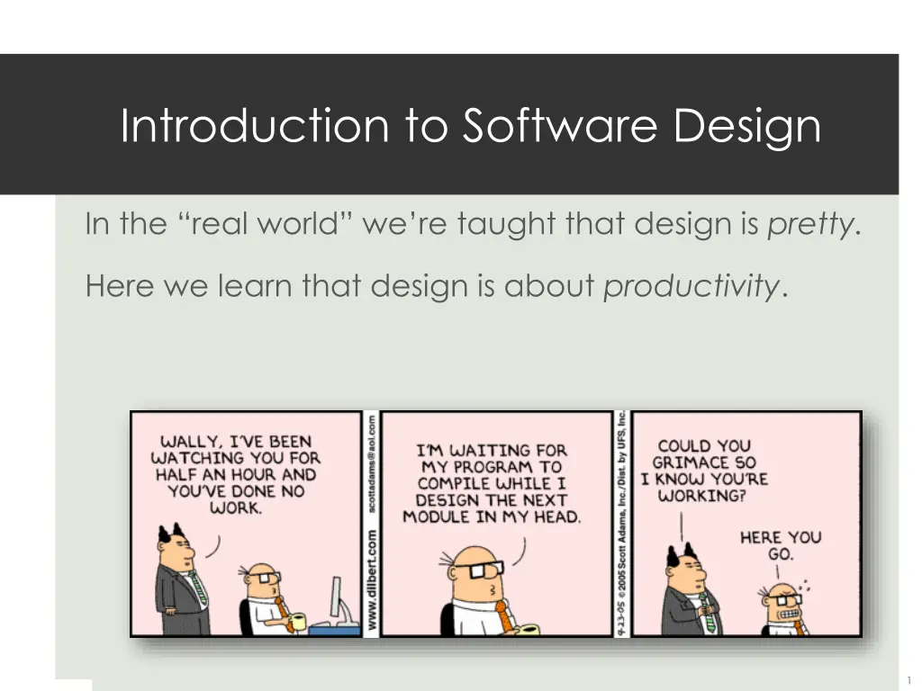 introduction to software design
