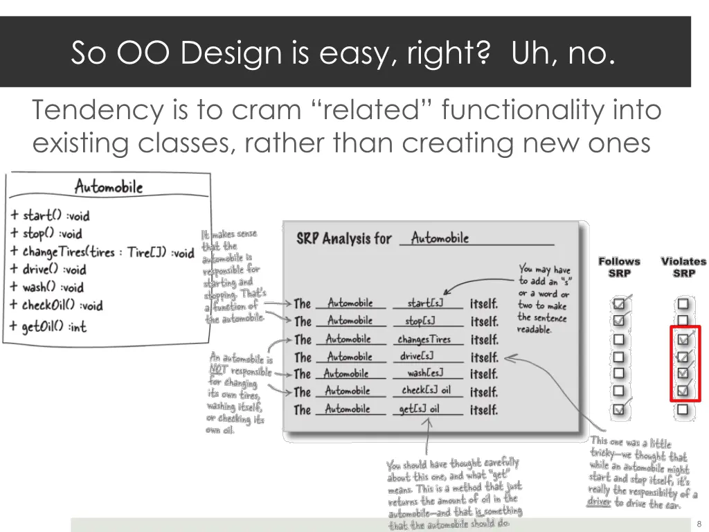 so oo design is easy right uh no
