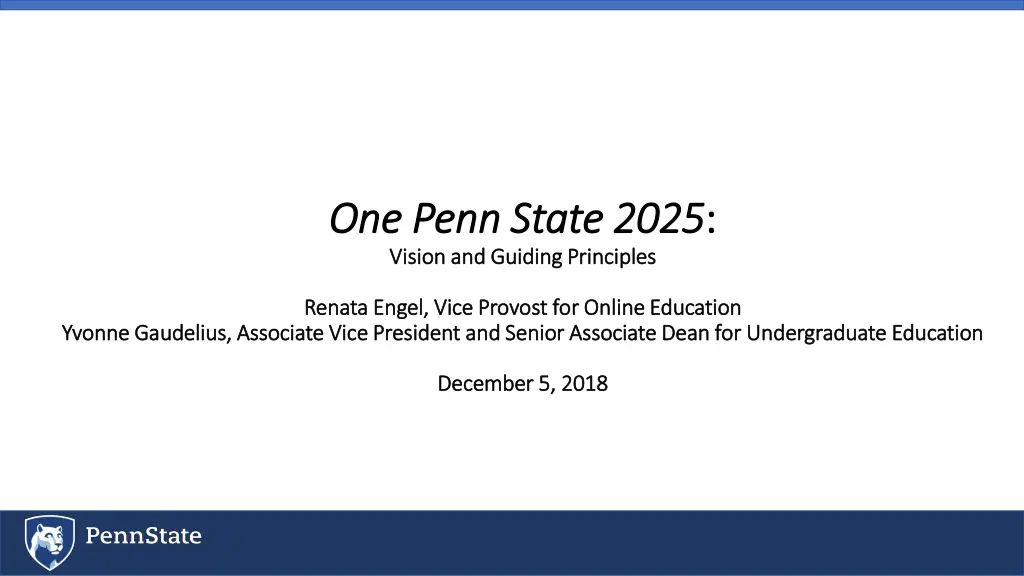 one penn state 2025 one penn state 2025 vision