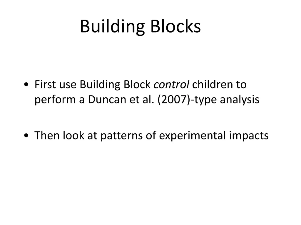 building blocks