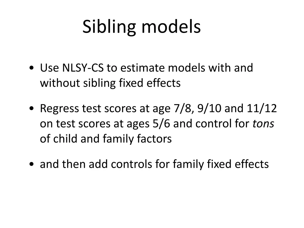 sibling models 1