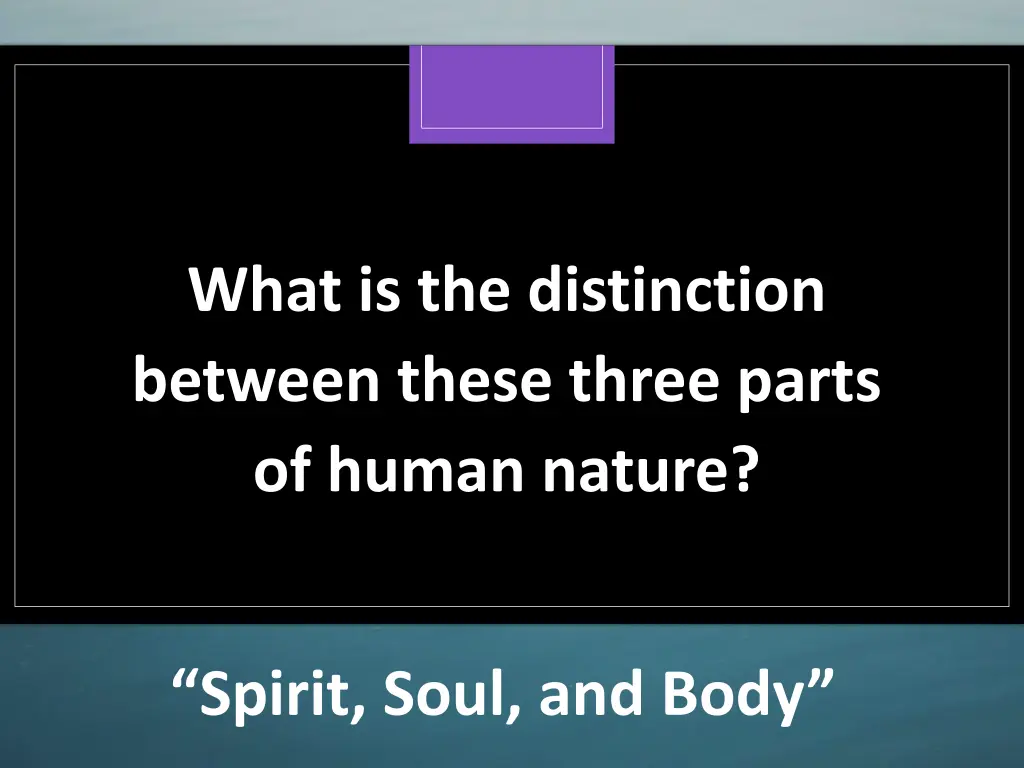 what is the distinction between these three parts