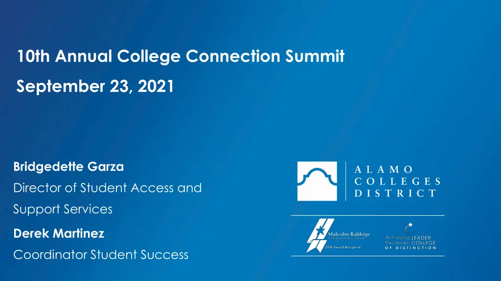 10th annual college connection summit