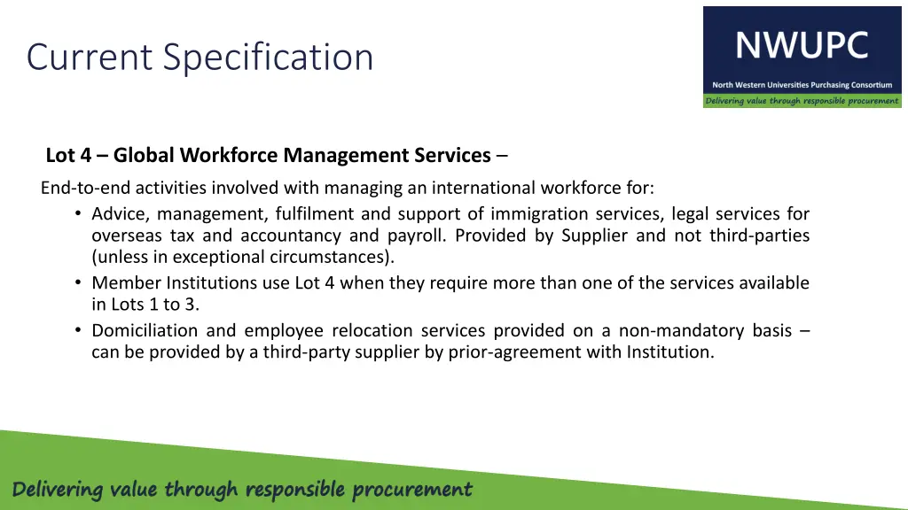 current specification 2