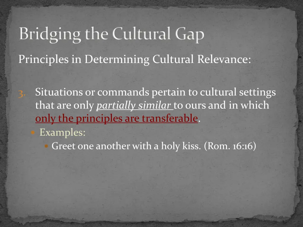 bridging the cultural gap 10