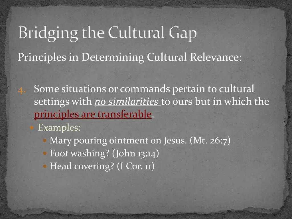 bridging the cultural gap 11
