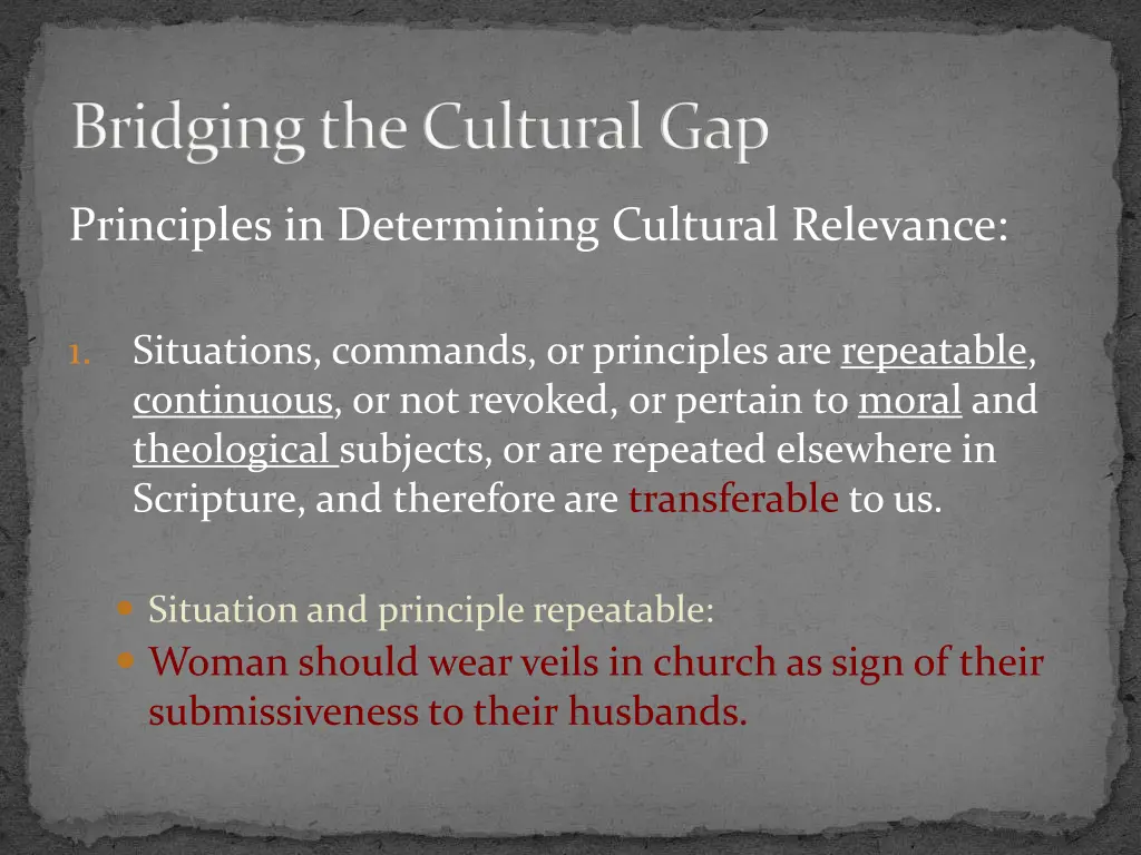 bridging the cultural gap 12
