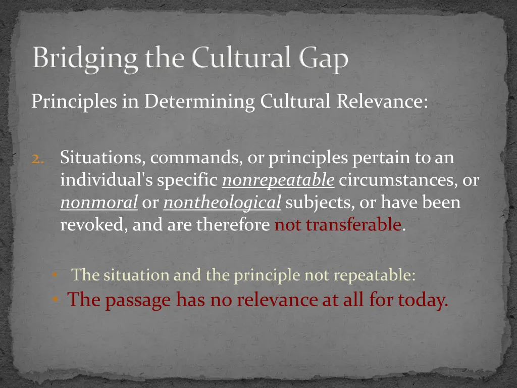 bridging the cultural gap 13