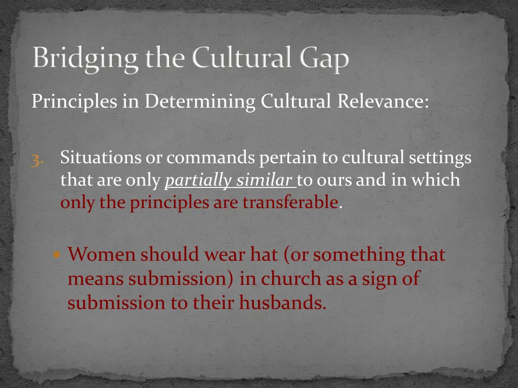 bridging the cultural gap 14