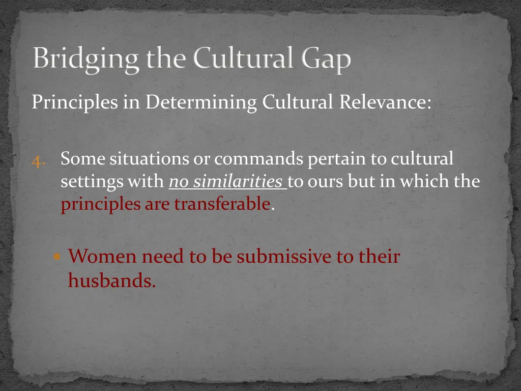 bridging the cultural gap 15