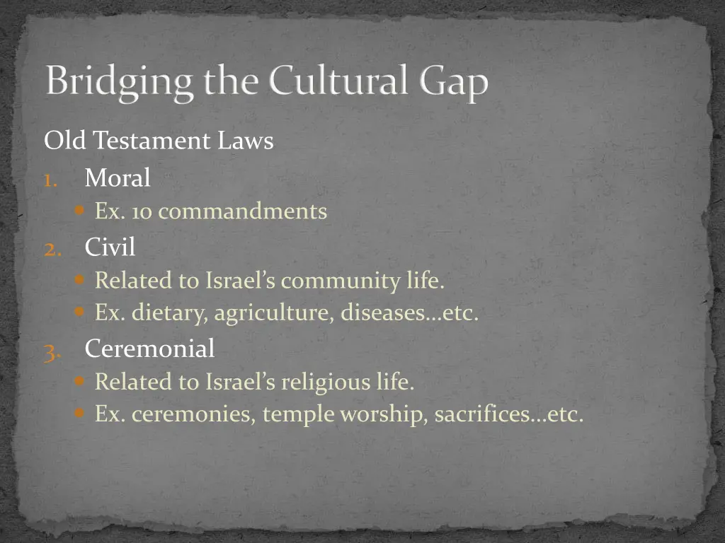 bridging the cultural gap 6