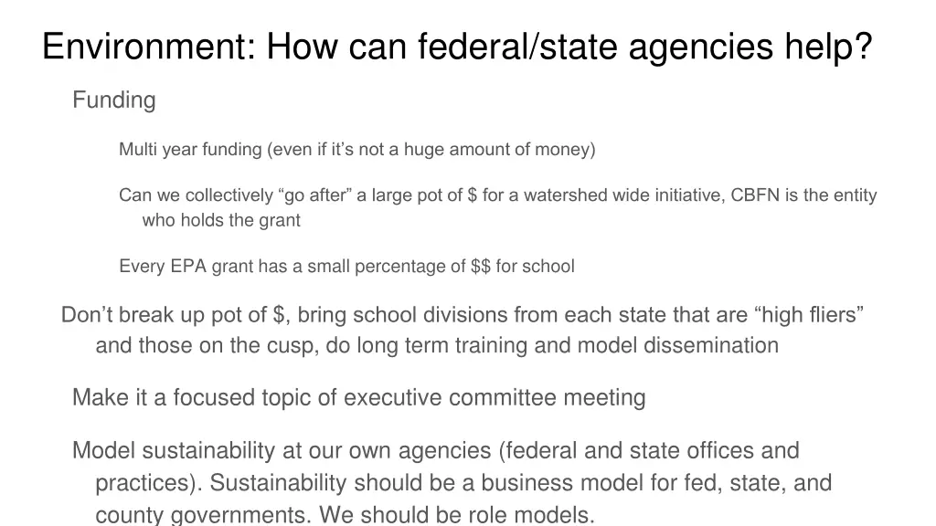 environment how can federal state agencies help