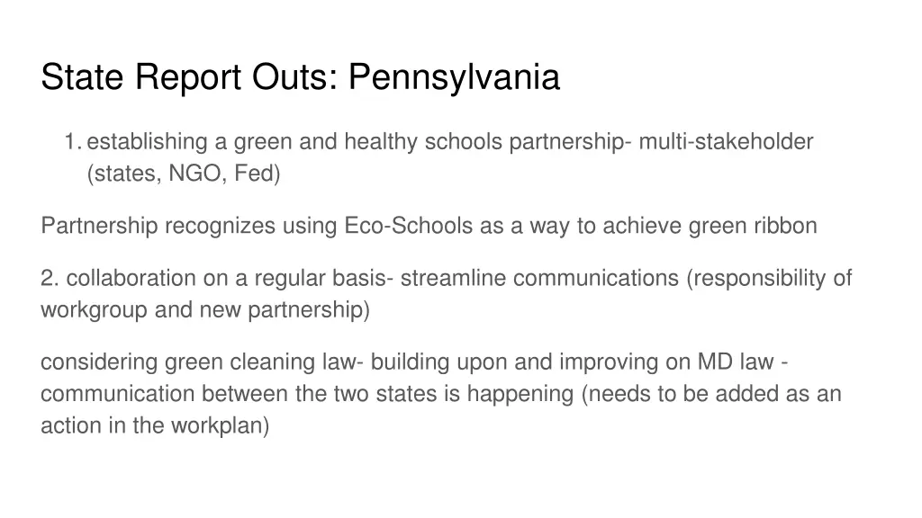 state report outs pennsylvania