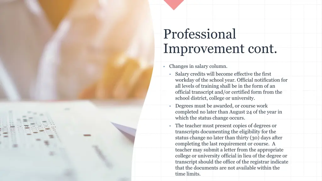 professional improvement cont