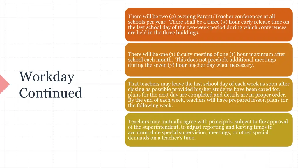 there will be two 2 evening parent teacher