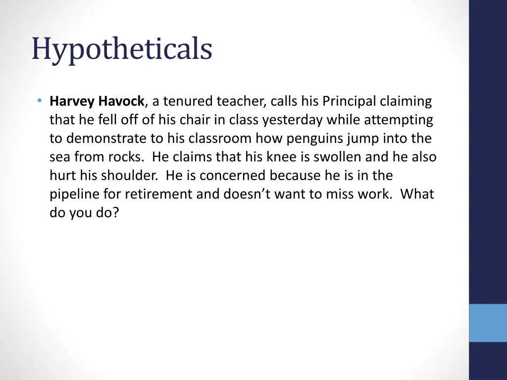 hypotheticals 2