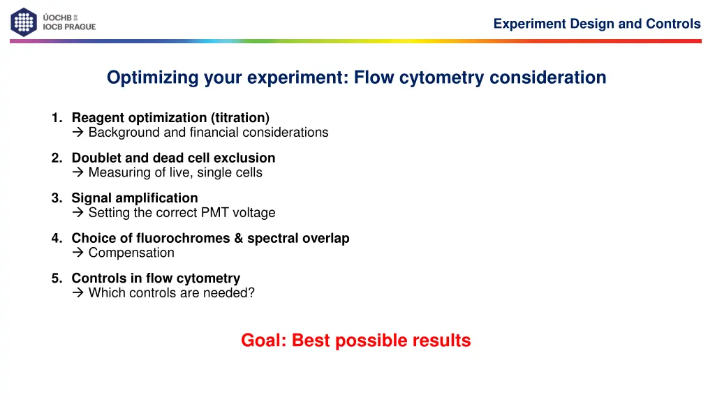 experiment design and controls 2