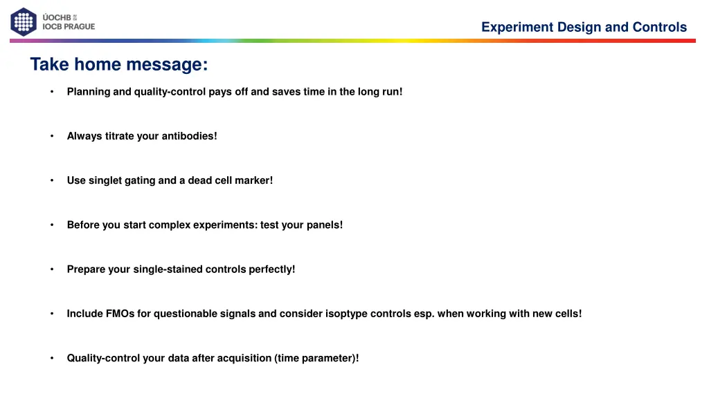 experiment design and controls 6