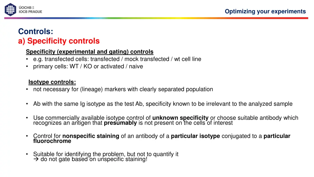 optimizing your experiments