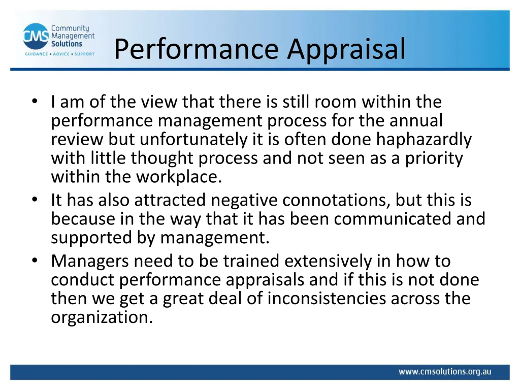 performance appraisal