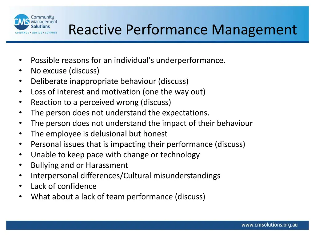 reactive performance management 1