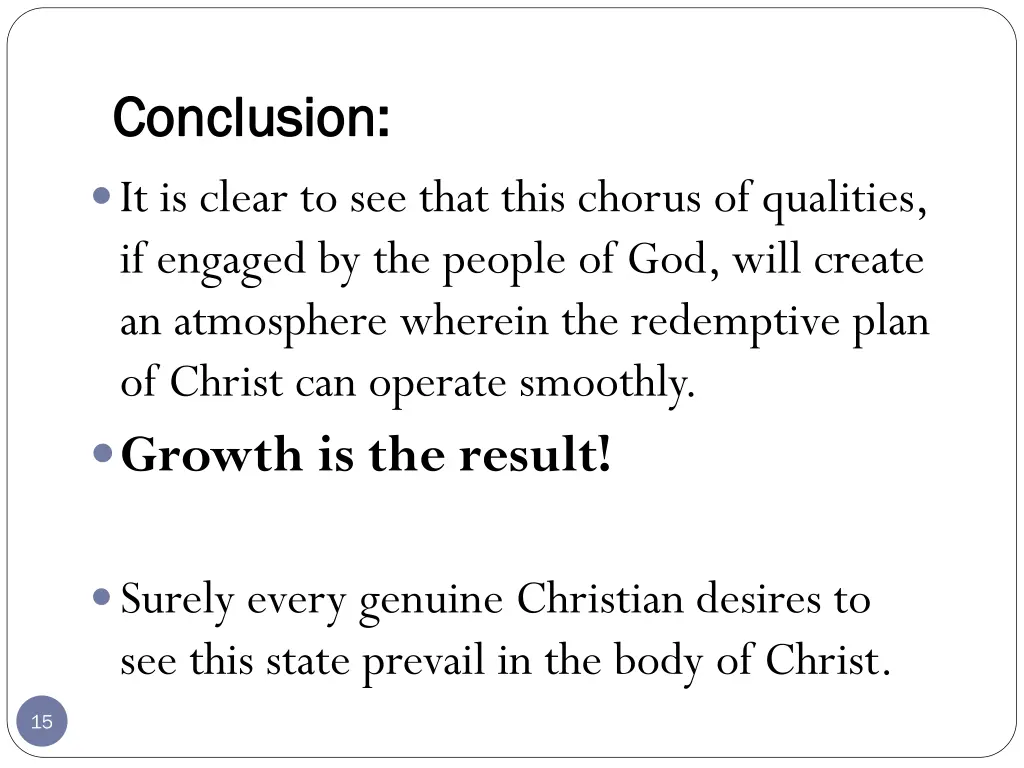 conclusion conclusion