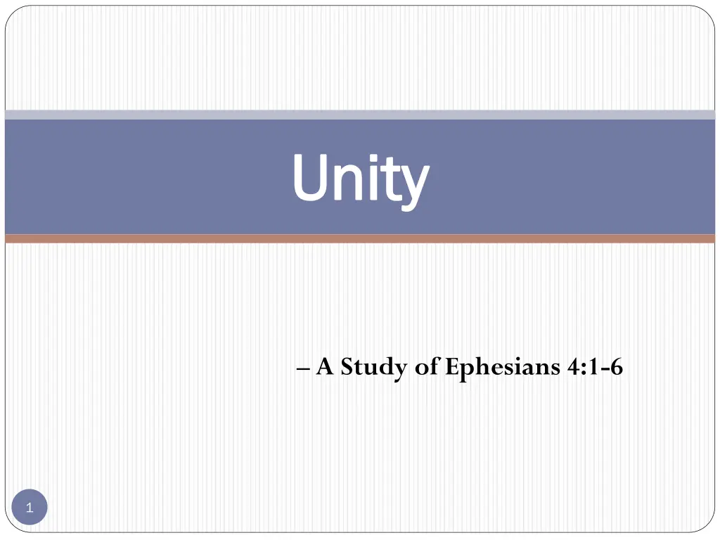 unity unity