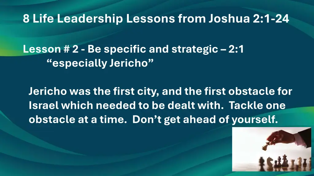 8 life leadership lessons from joshua 2 1 24 1