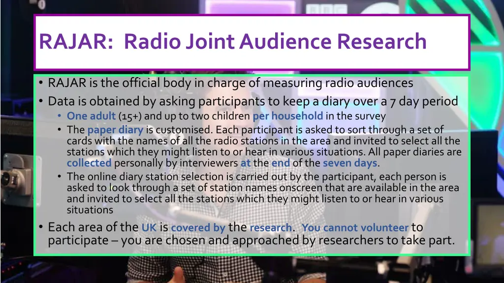 rajar radio joint audience research