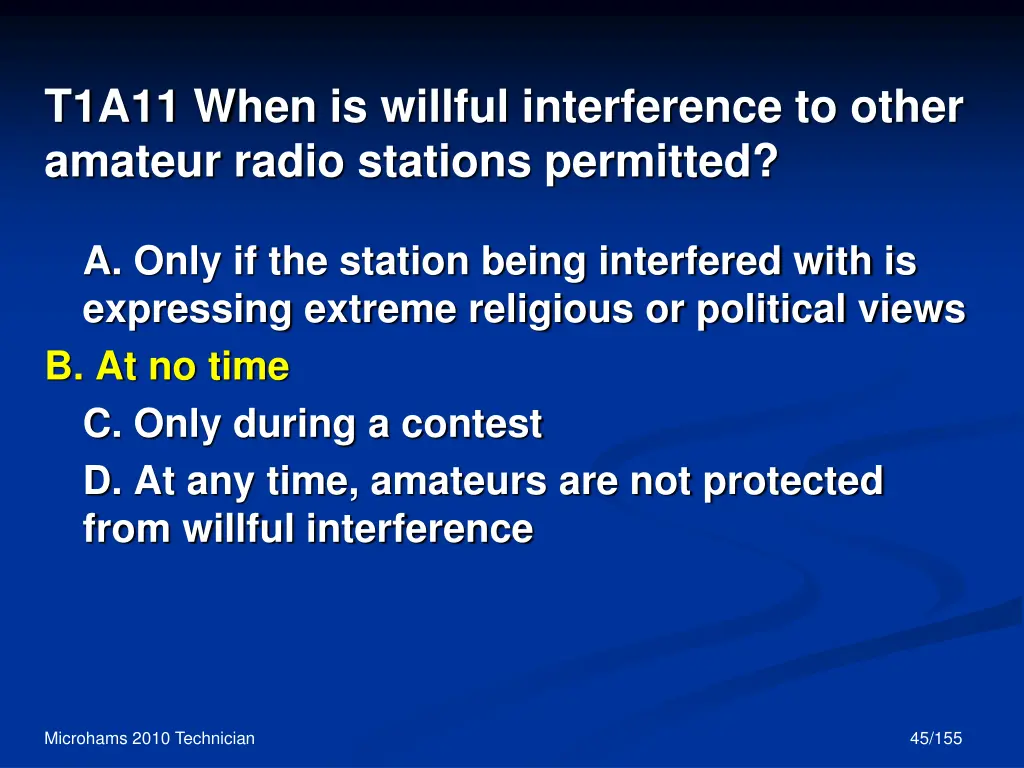t1a11 when is willful interference to other 1
