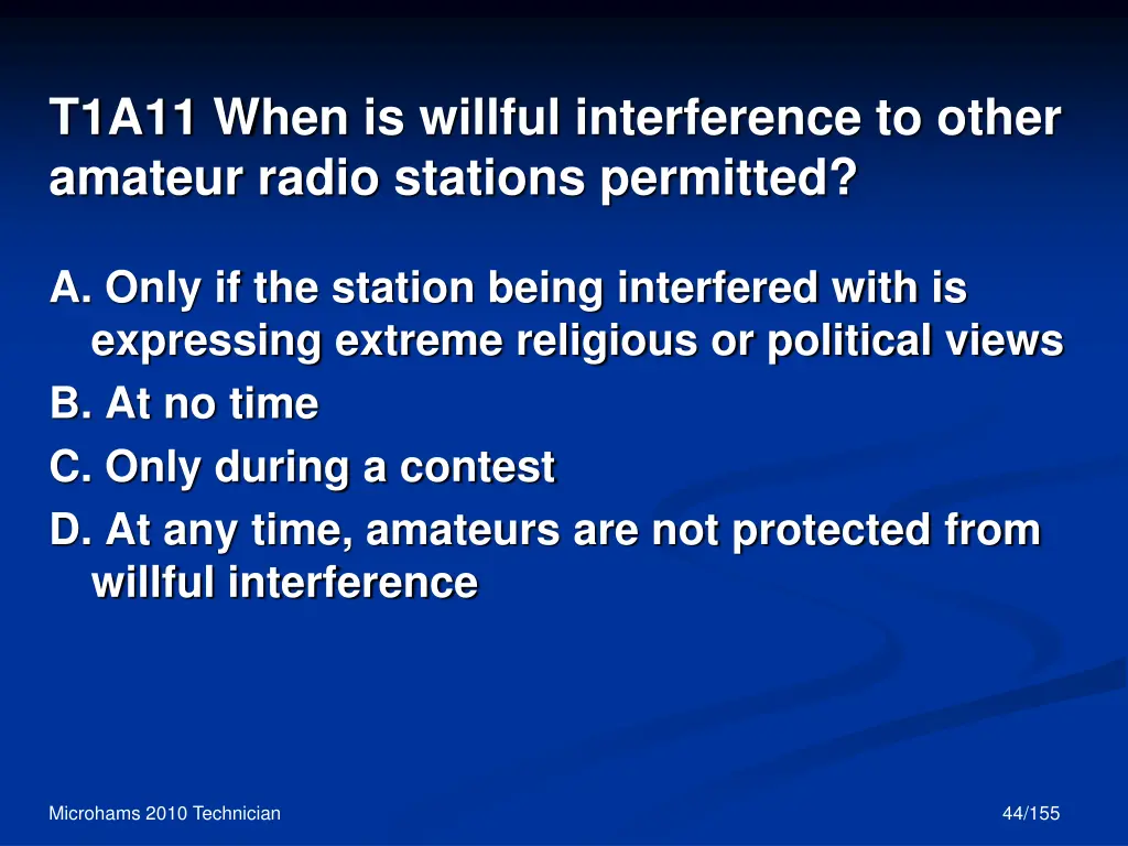 t1a11 when is willful interference to other