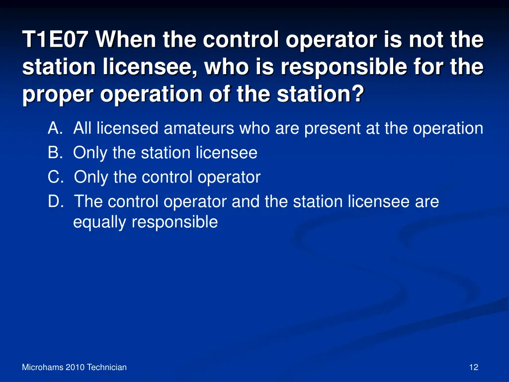 t1e07 when the control operator