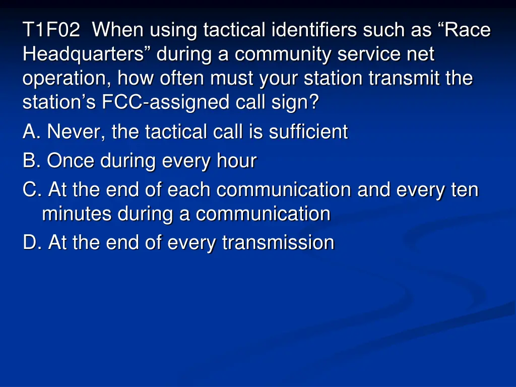 t1f02 when using tactical identifiers such