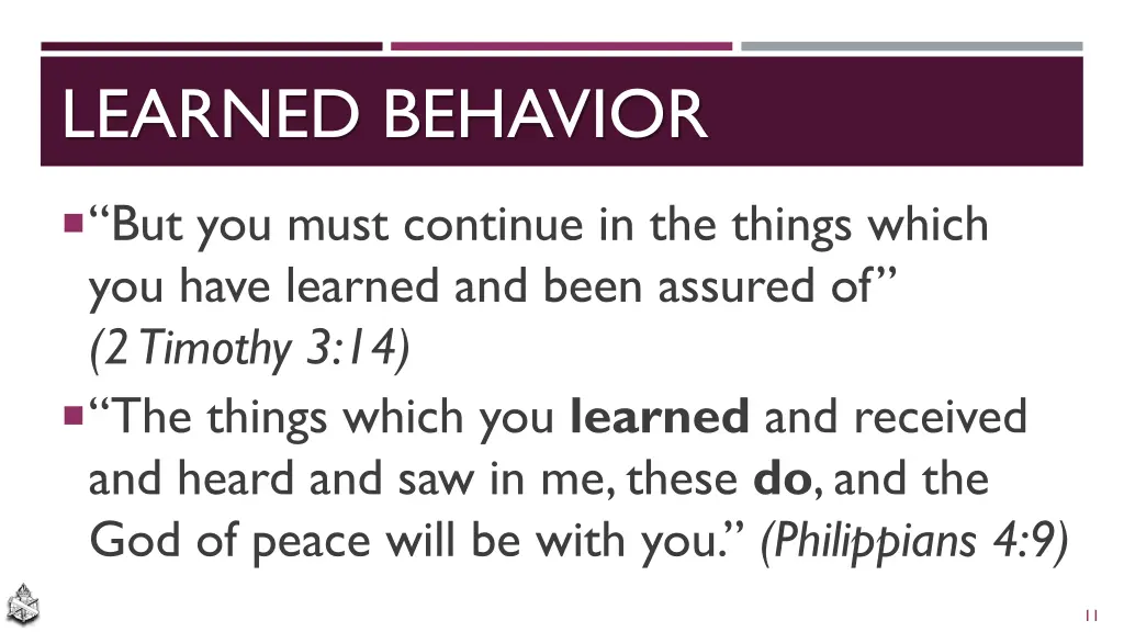 learned behavior 1