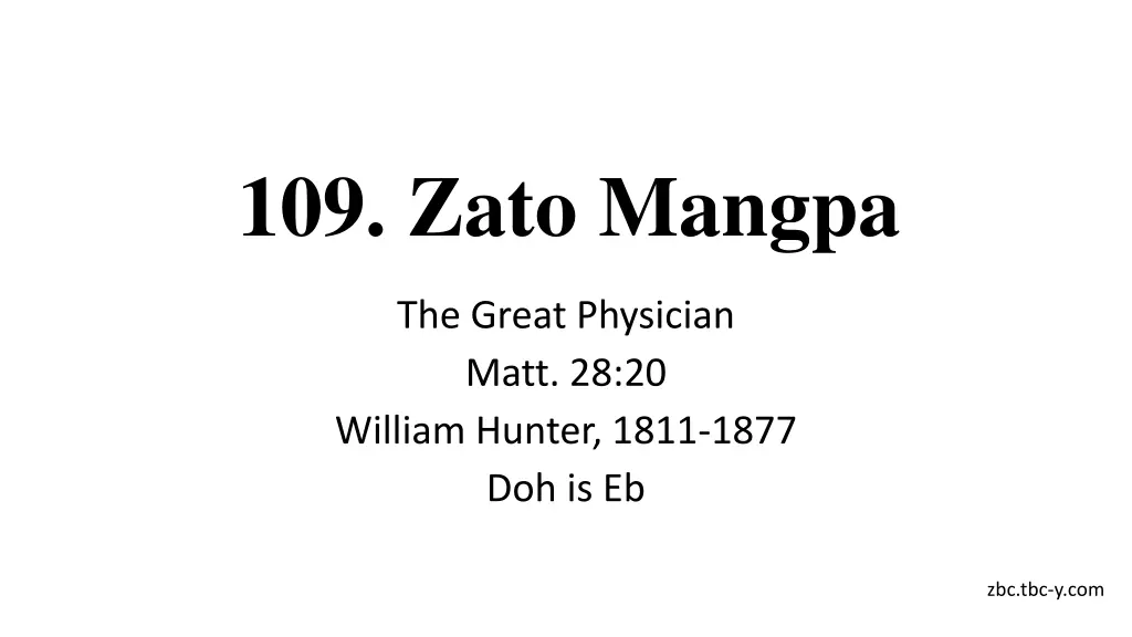 109 zato mangpa