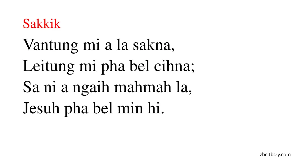 sakkik vantung mi a la sakna leitung