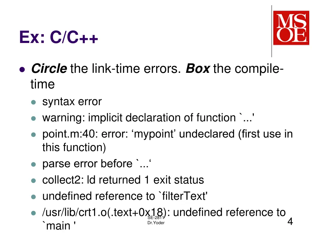 ex c c