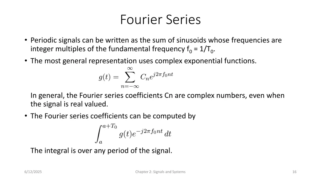 fourier series
