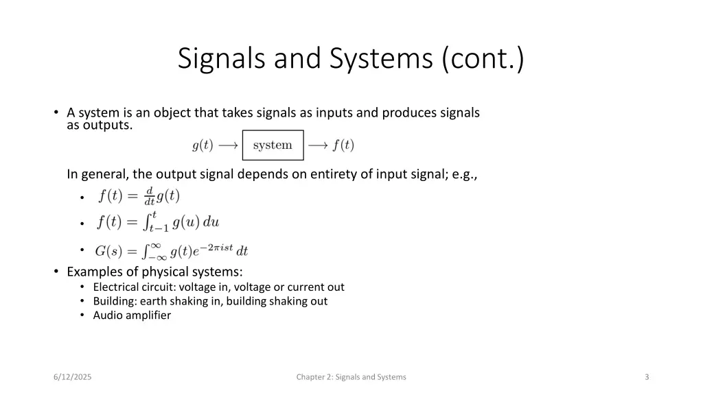 signals and systems cont
