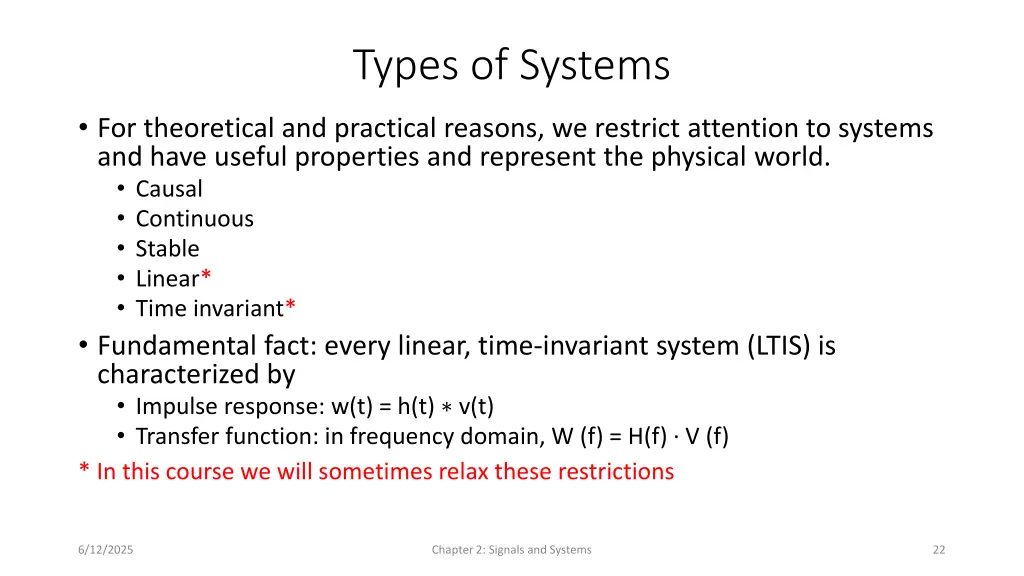 types of systems