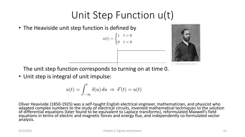 unit step function u t