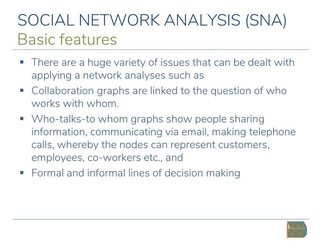 social network analysis sna 5
