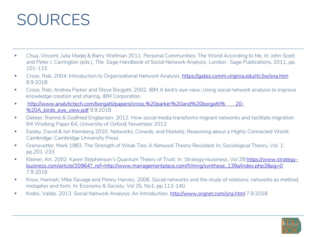 sources