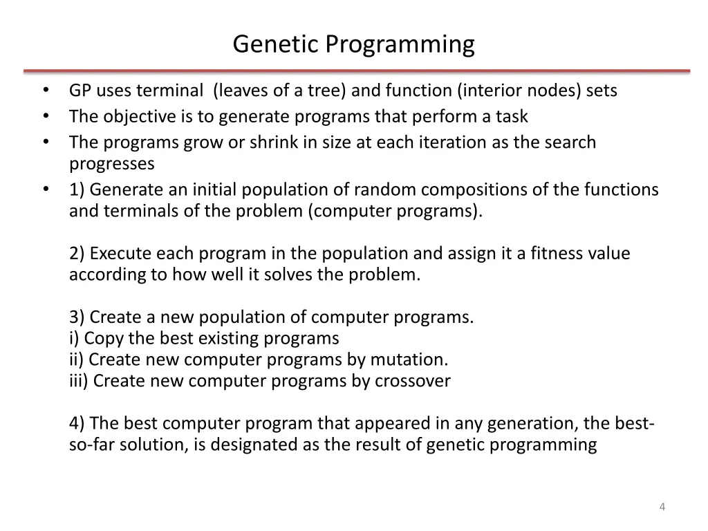 genetic programming 1