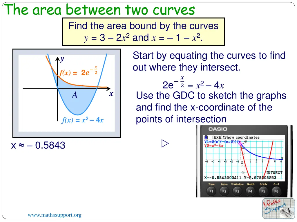 the area between two curves 3