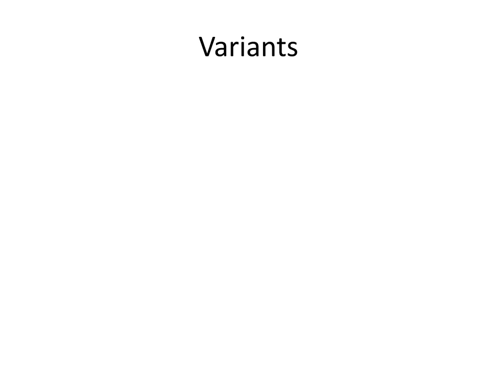 variants
