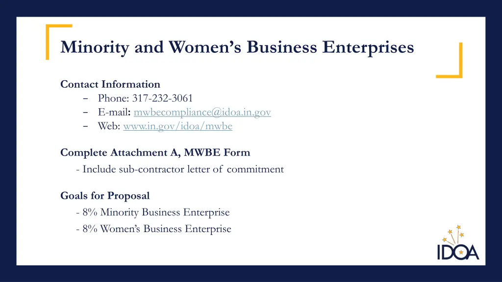 minority and women s business enterprises 1