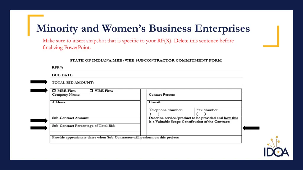 minority and women s business enterprises make